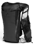 Pingora Flow trail running backpack in black color 3/4 view