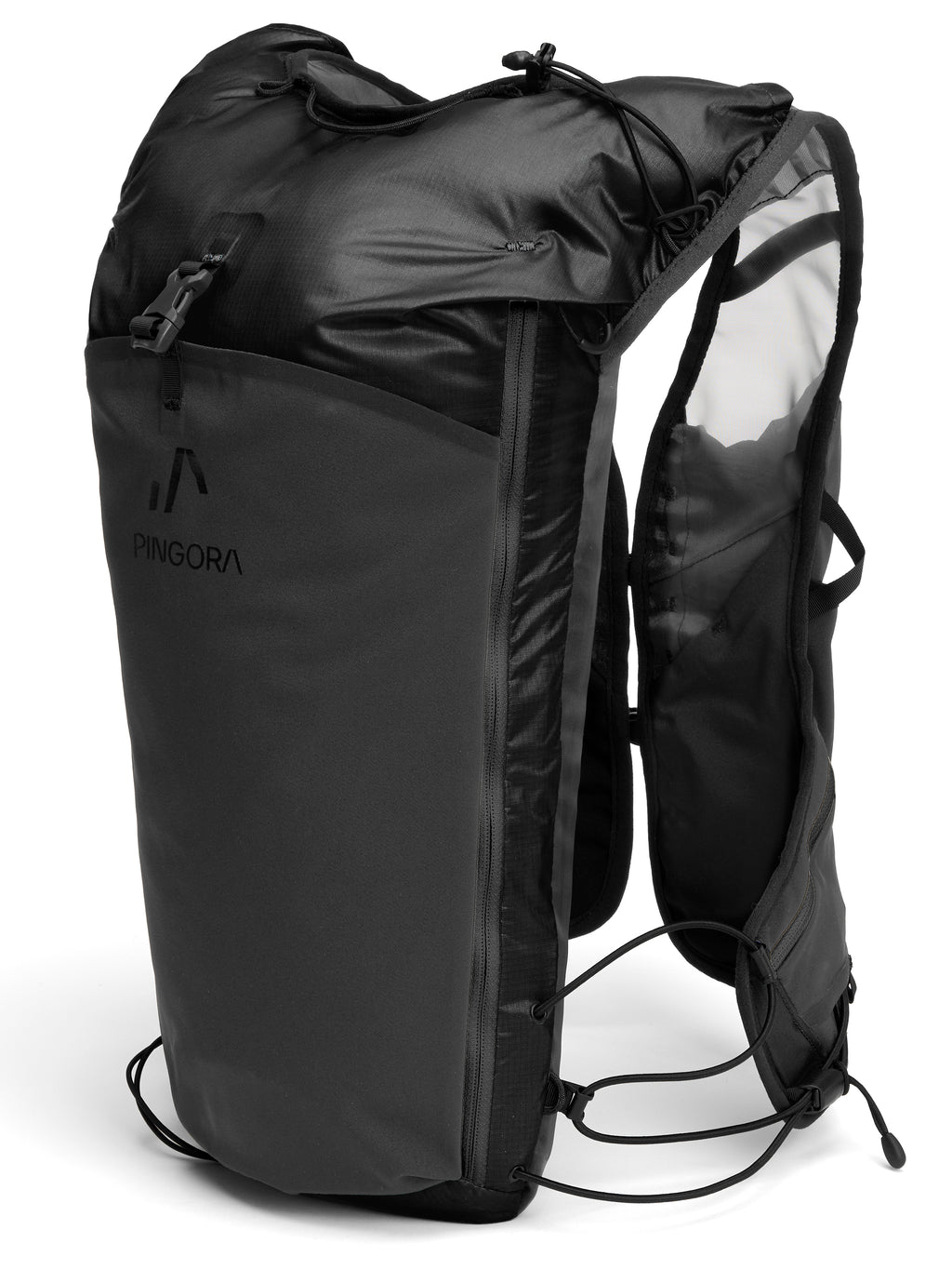 Pingora Flow trail running backpack in black color
