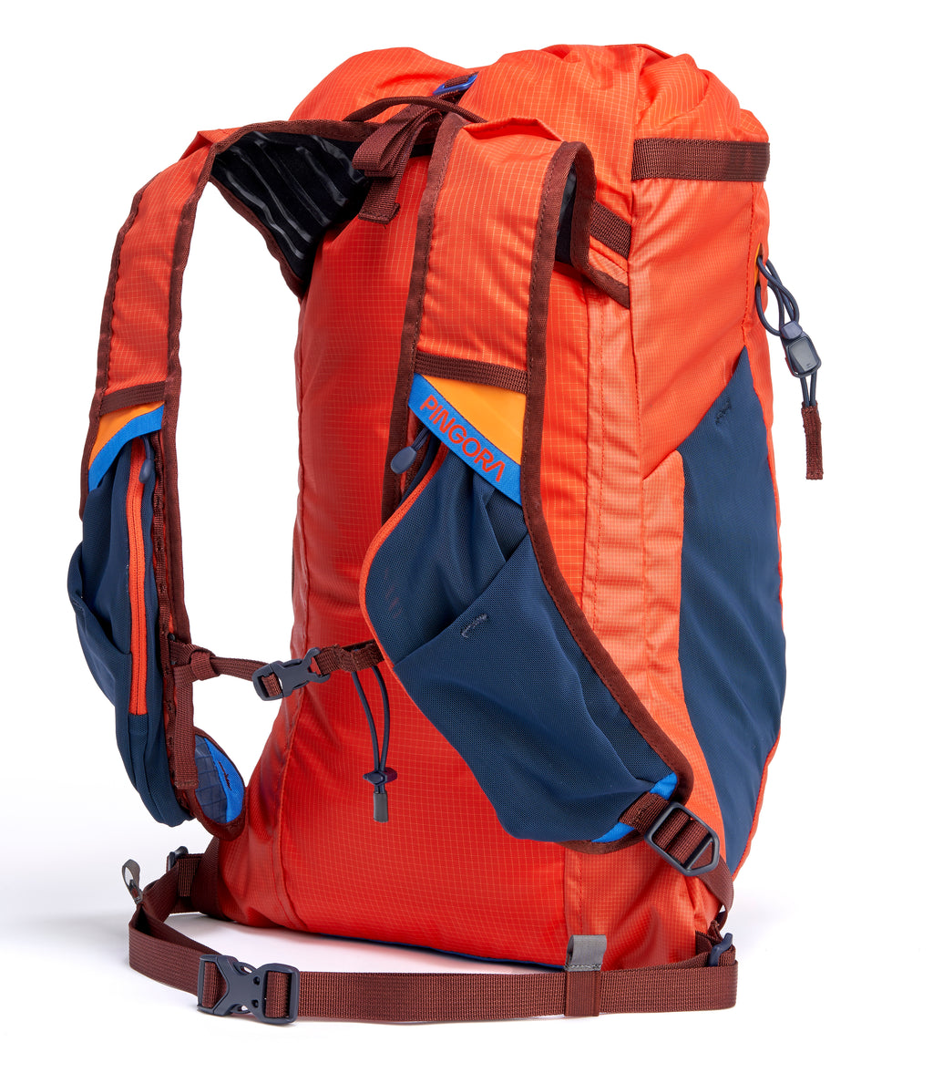 Pingora Focus 15 liter climbing and hiking backpack image showing the harness pockets.