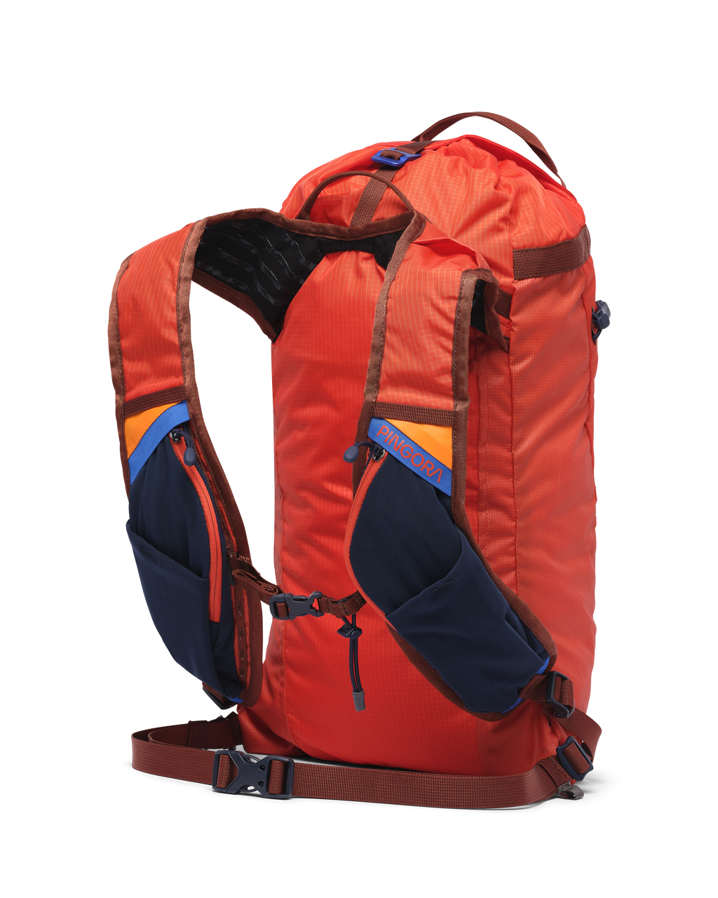 Pingora Focus 23 liter climbing and hiking backpack showing the harness pockets.