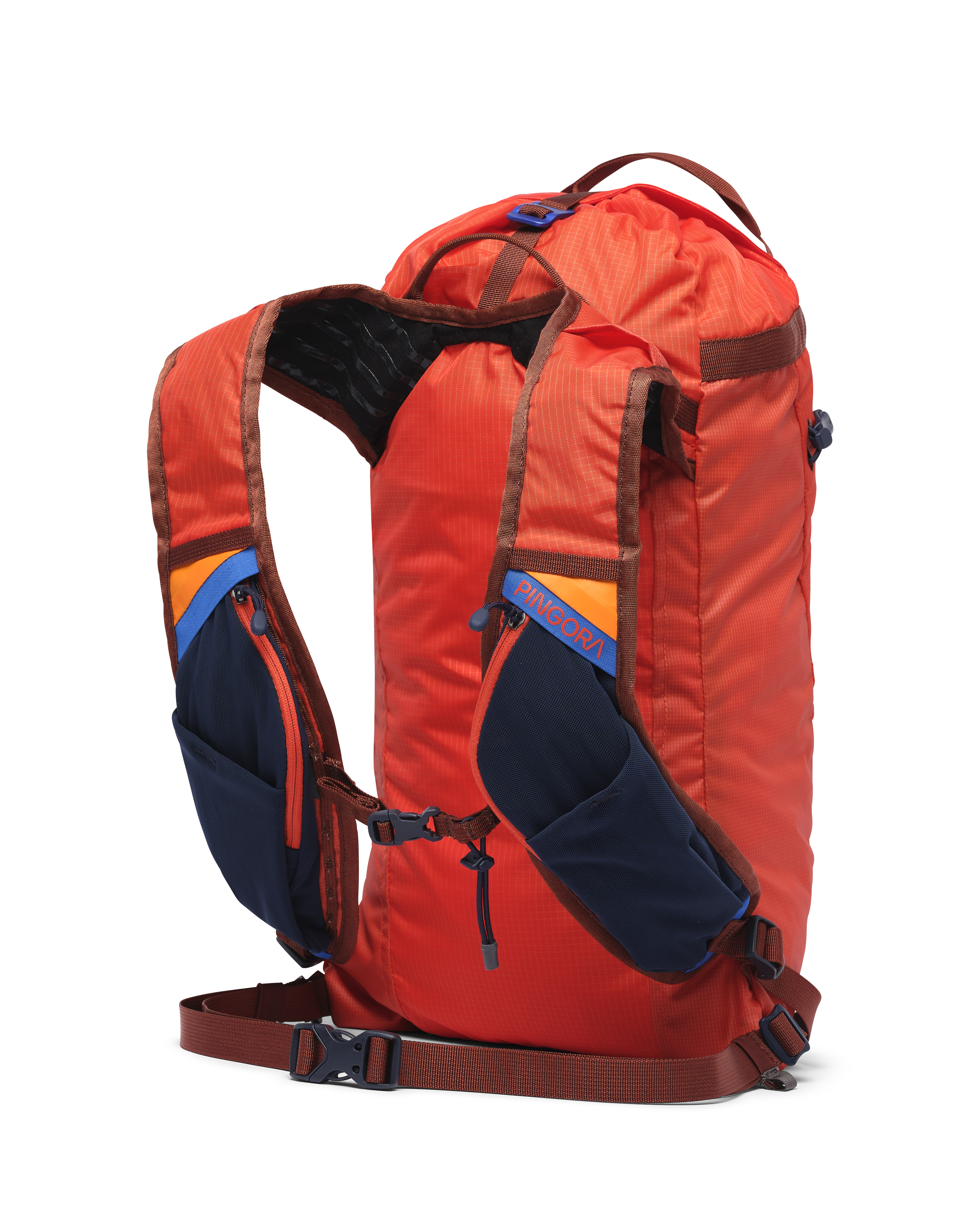 Pingora Focus 23 liter climbing and hiking backpack showing the harness pockets.