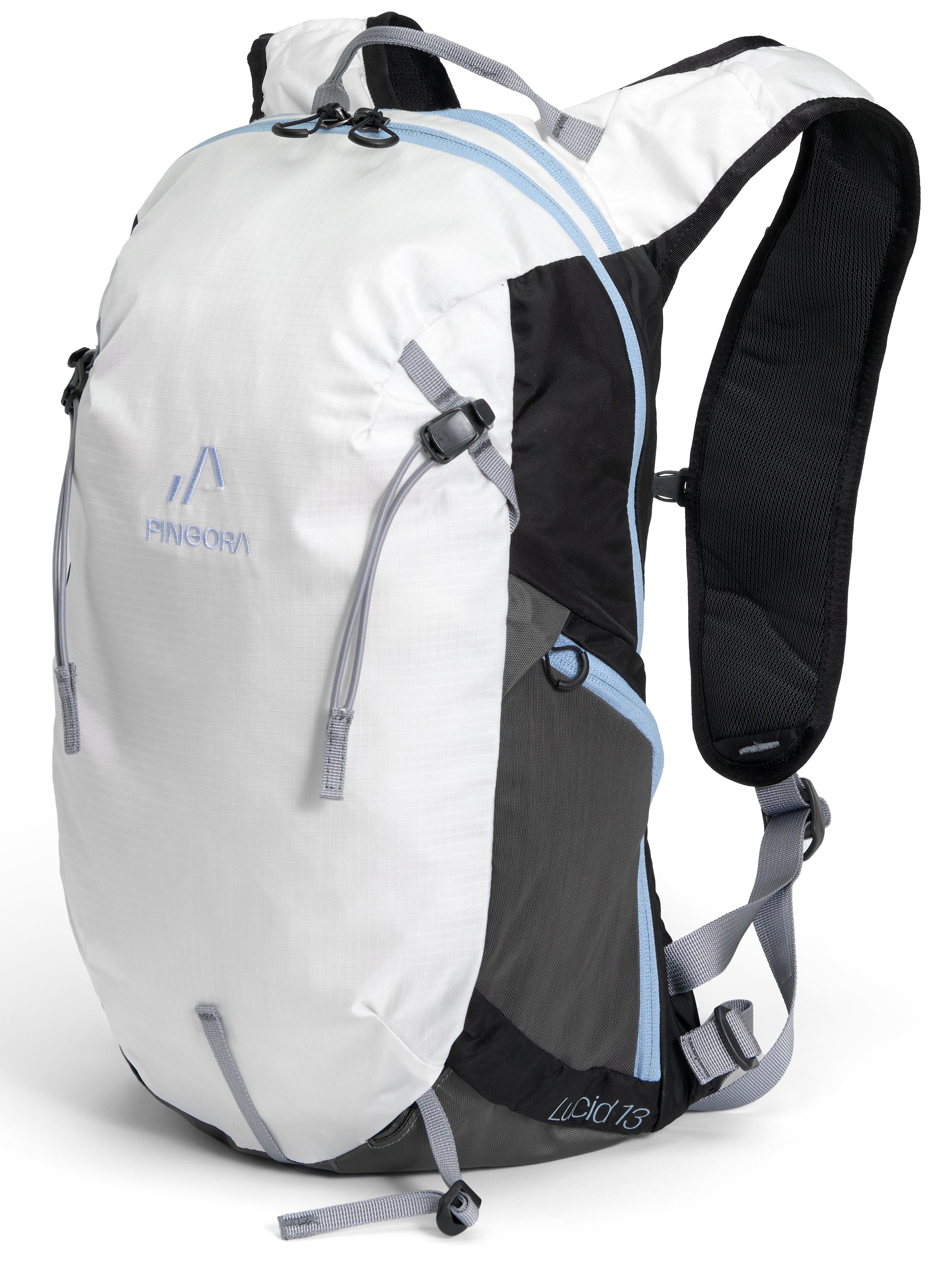 Pingora Lucid 13L Hiking Backpack showing lashing points