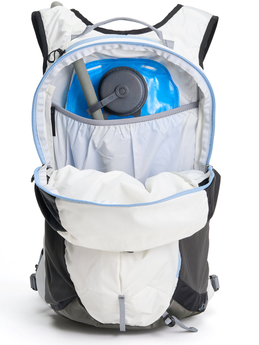 Pingora Lucid 25L hiking backpack showing hydration reservoir (bladder). installation.