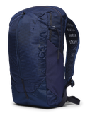 Image of the blue Remote Z 20 liter zipper backpack. Perfect daypack for hiking, includes hydration, medium size day pack.