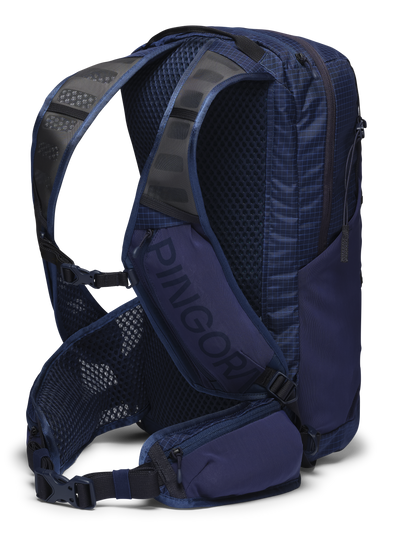 Image of the blue Remote Z25 zippered backpack. Perfect daypack for hiking, includes hydration, large size day pack.