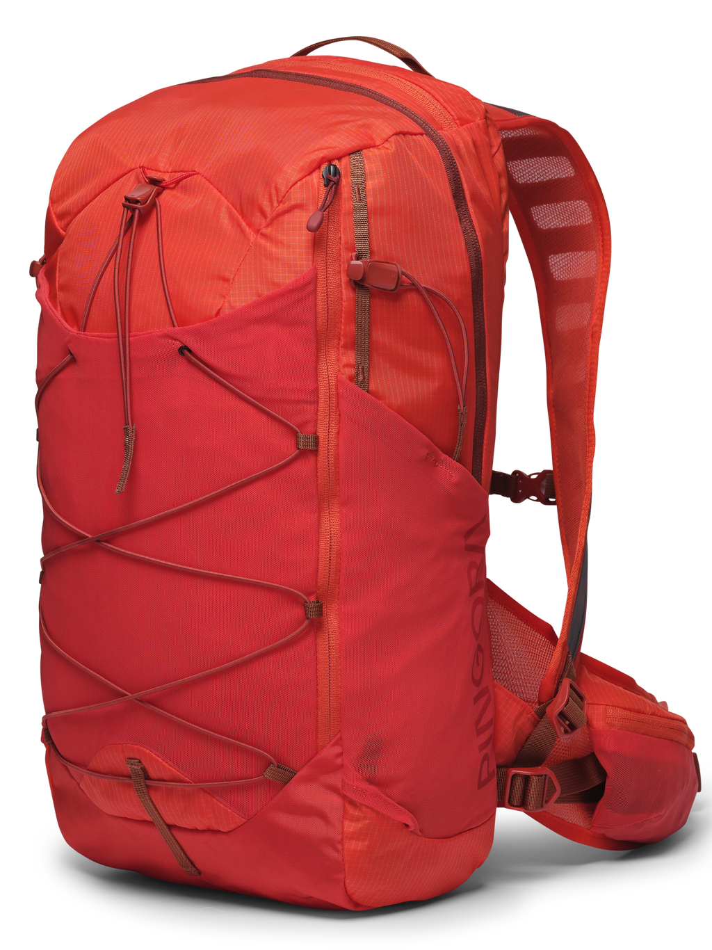 Image of the orange Remote Z25 zippered backpack. Perfect daypack for hiking, includes hydration, large size day pack.
