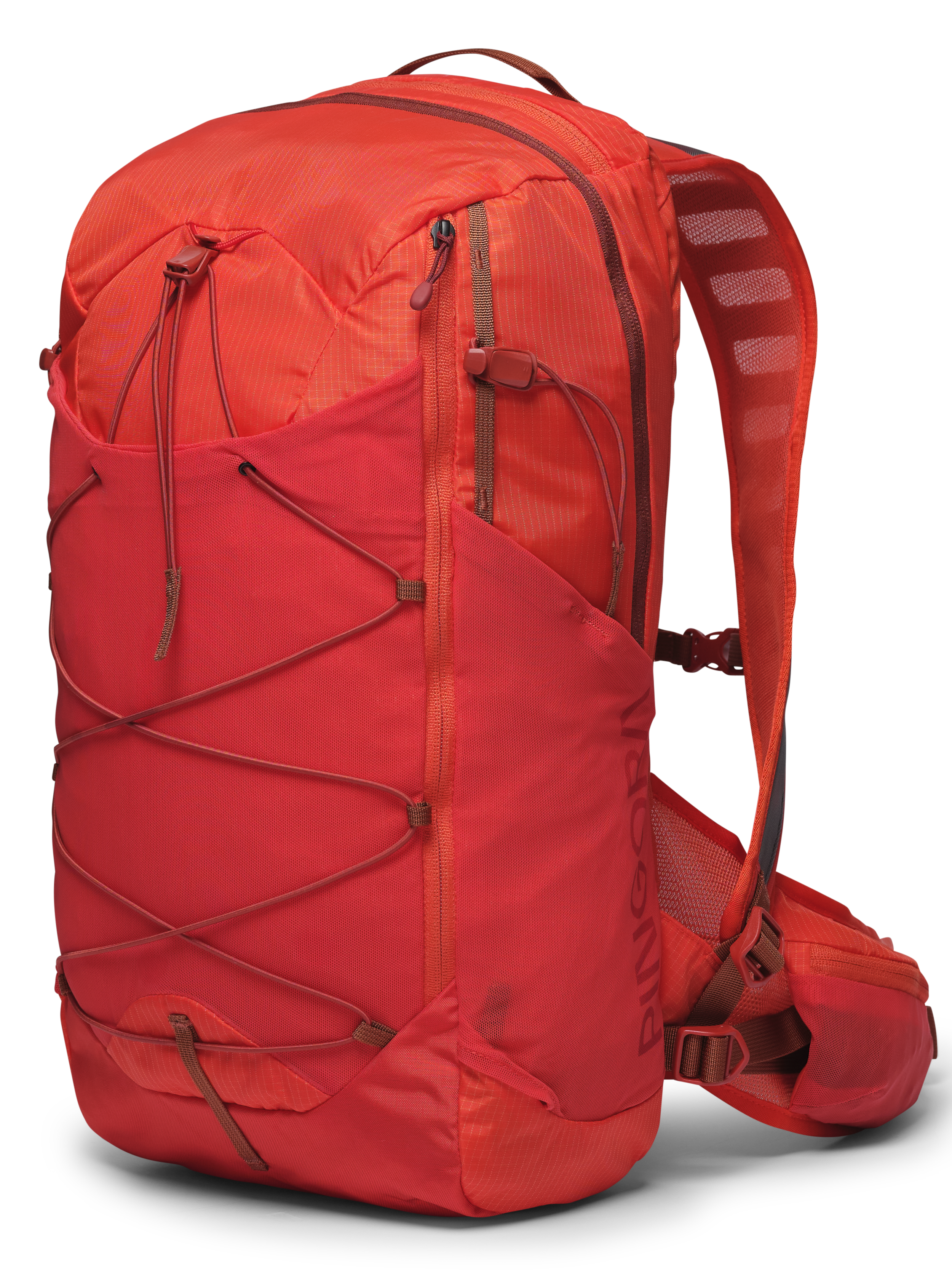 Image of the orange Remote Z25 zippered backpack. Perfect daypack for hiking, includes hydration, large size day pack.