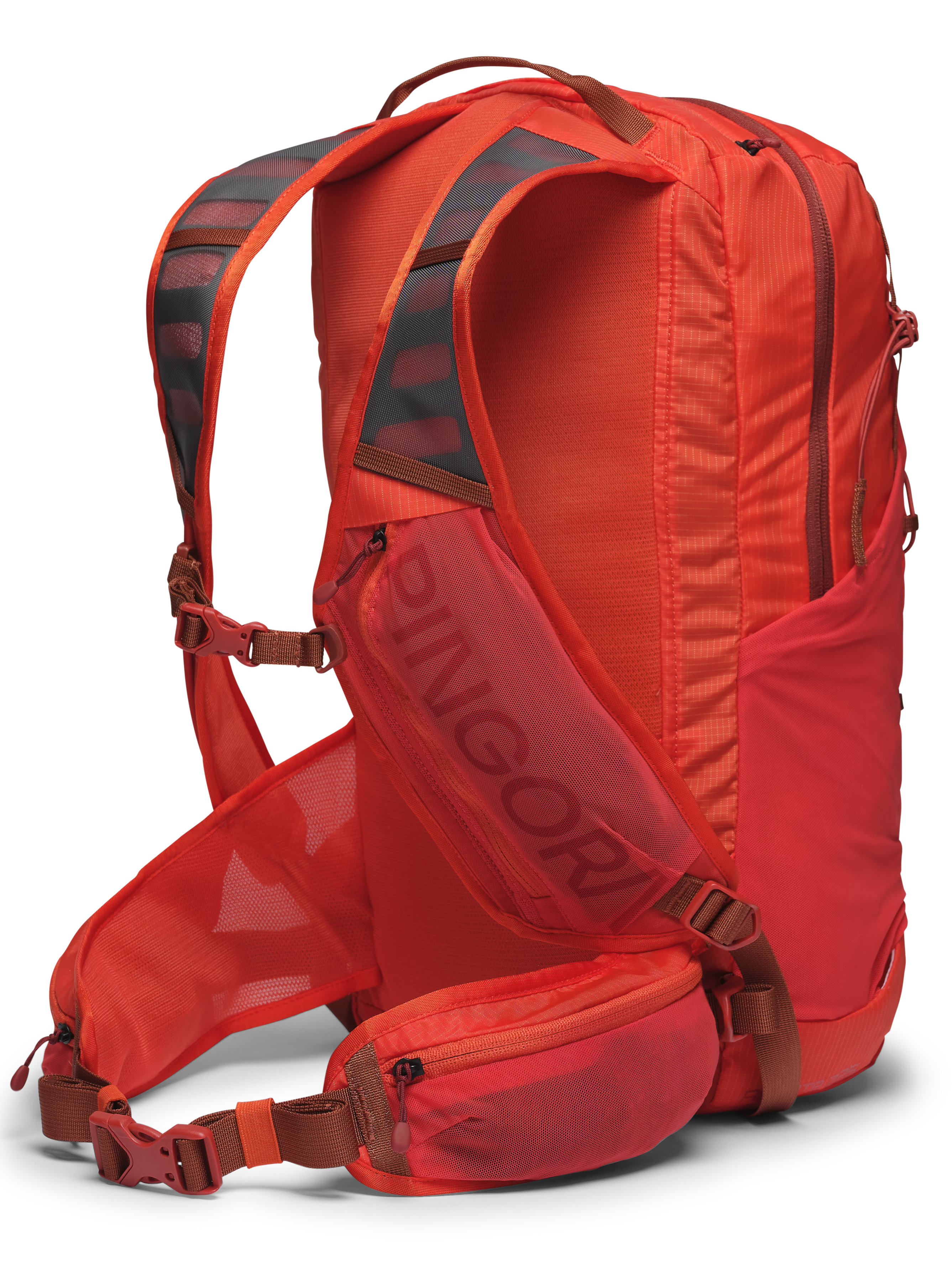 Image of the orange Remote Z25 zippered backpack. Perfect daypack for hiking, includes hydration, large size day pack.