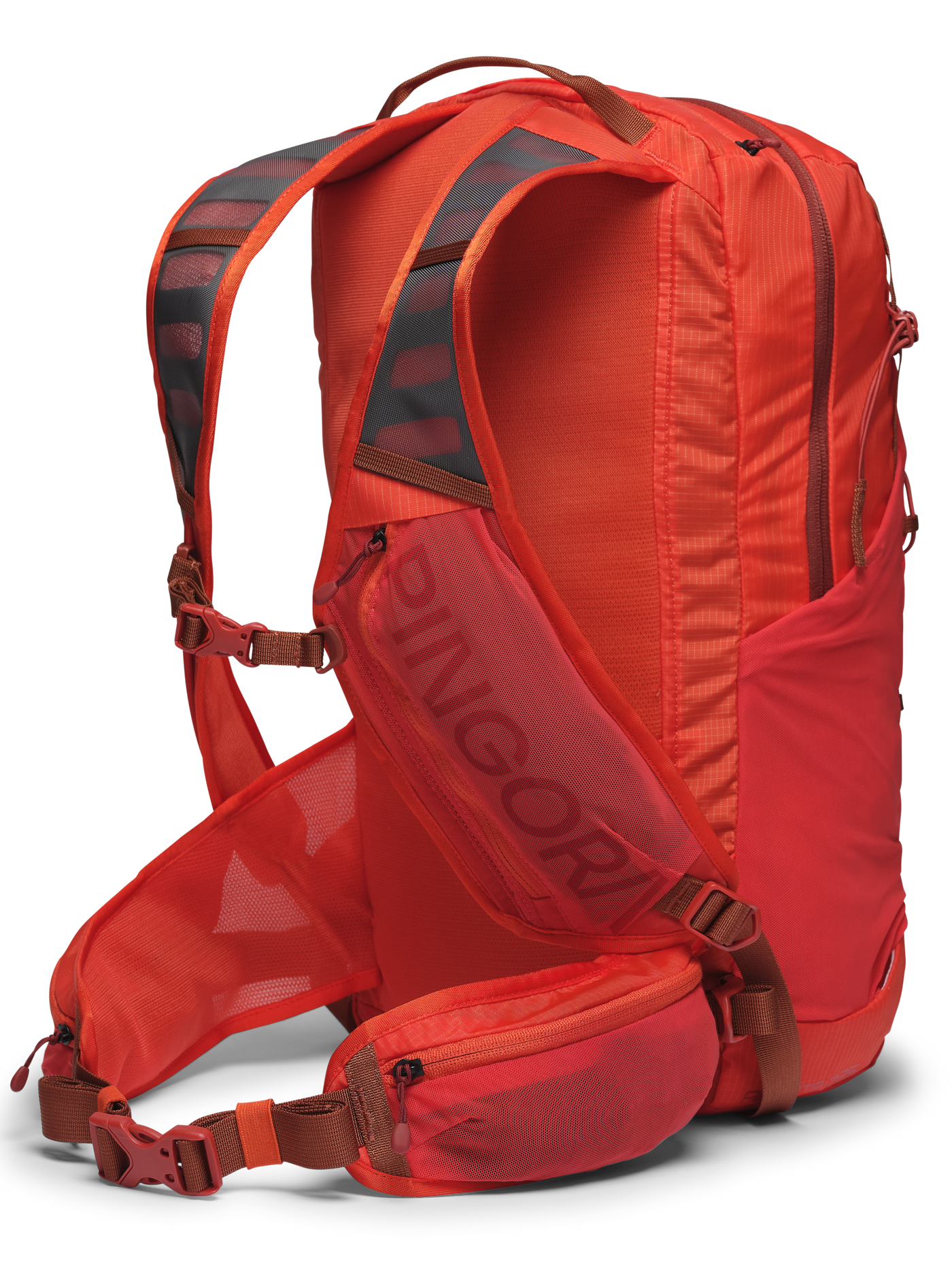 Image of the orange Remote Z25 zippered backpack. Perfect daypack for hiking, includes hydration, large size day pack.